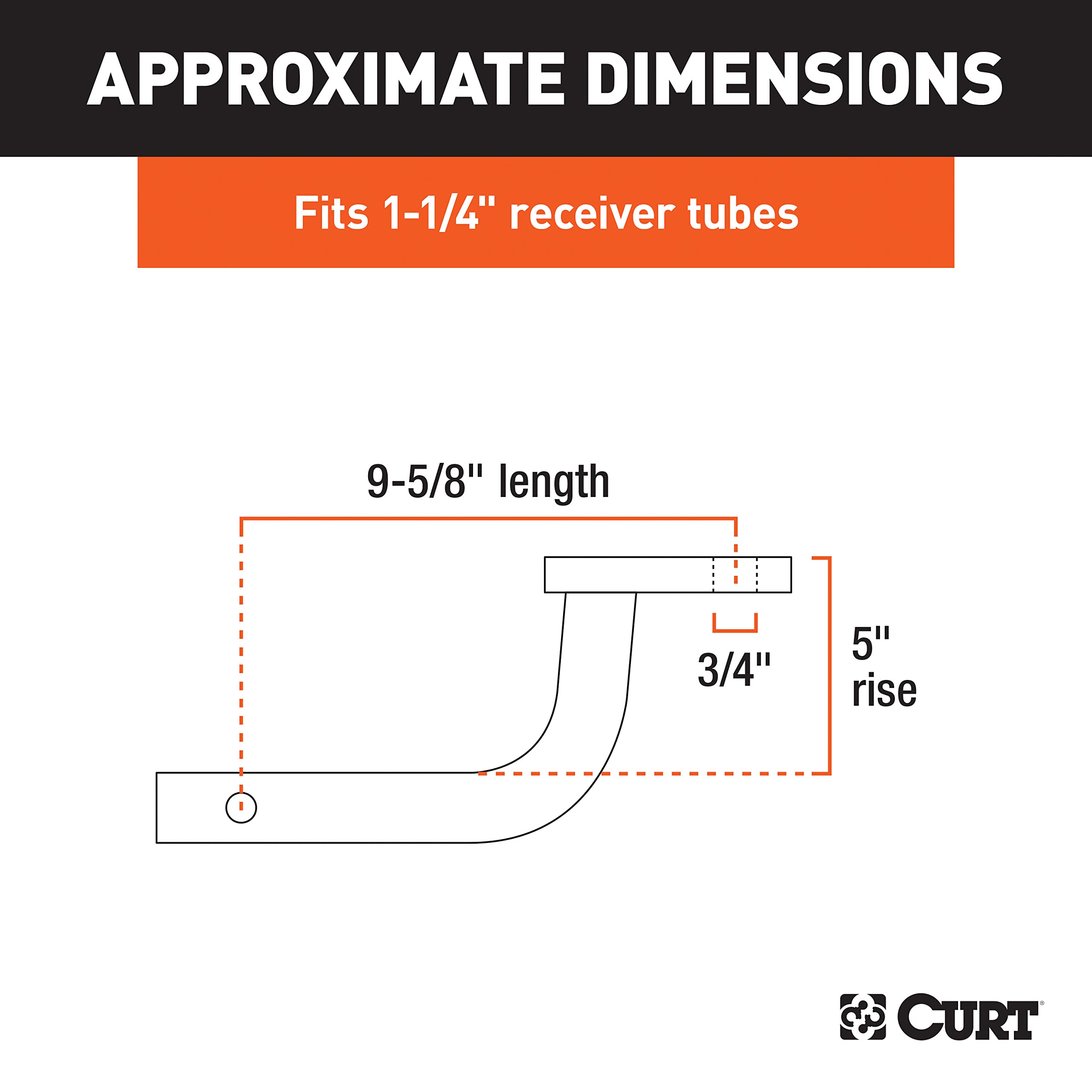 CURT 45014 Class 2 Ball Mount – 1-1/4