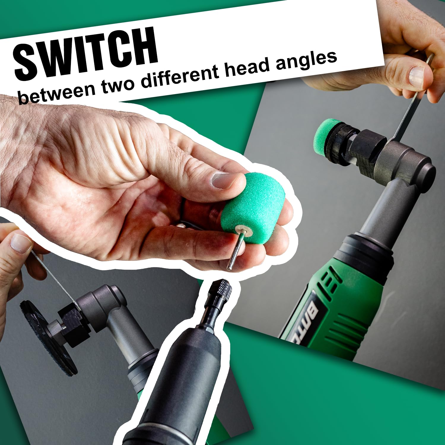 BATOCA S6 Mini Cordless Polisher for Car Detailing | 2x2.0Ah Batteries, Dual Action Heads, 4200-21000 RPM