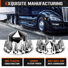 Aeagle 33mm screw-on lug nut covers showing secure, corrosion-resistant protection