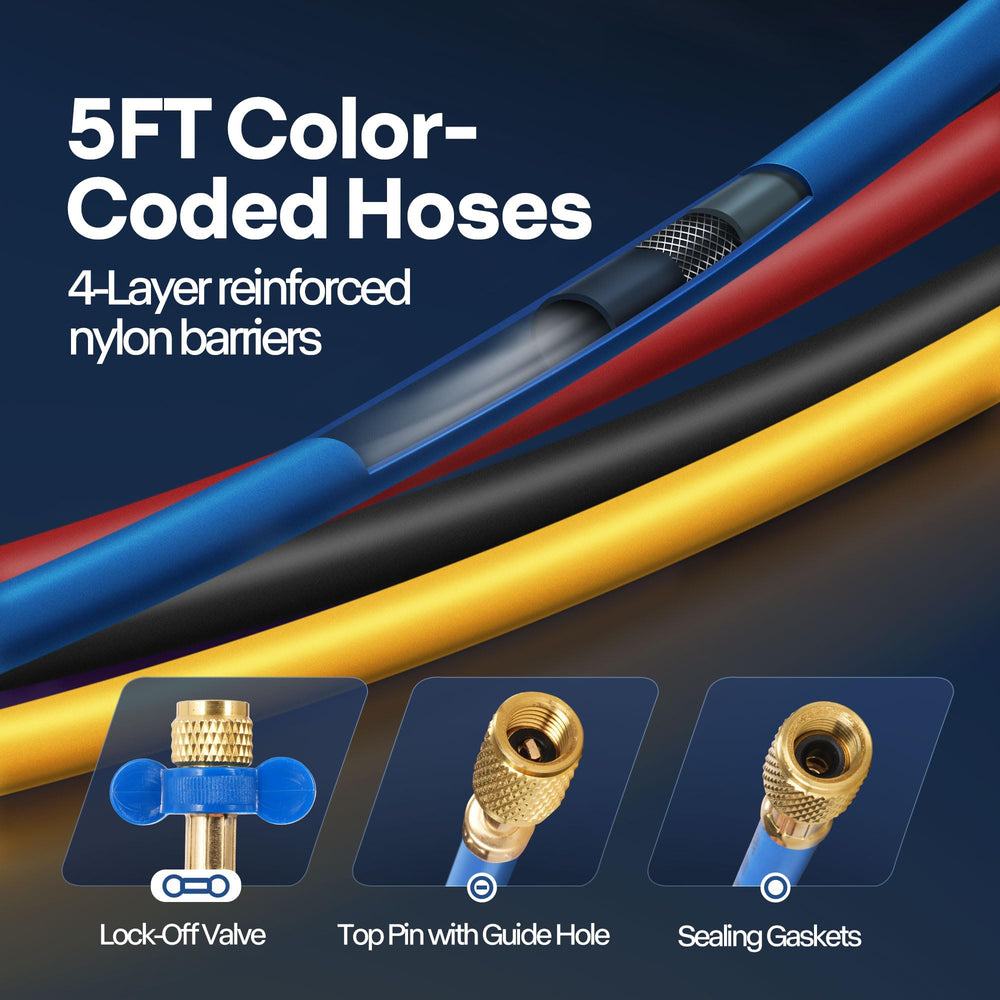 VIVOHOME R134a can taps designed for safe refrigerant charging.