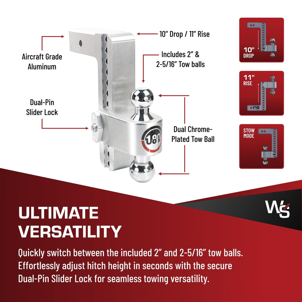 Weigh Safe CTB10-2.5-KA compatibility with 2.5-inch receivers and standard couplers