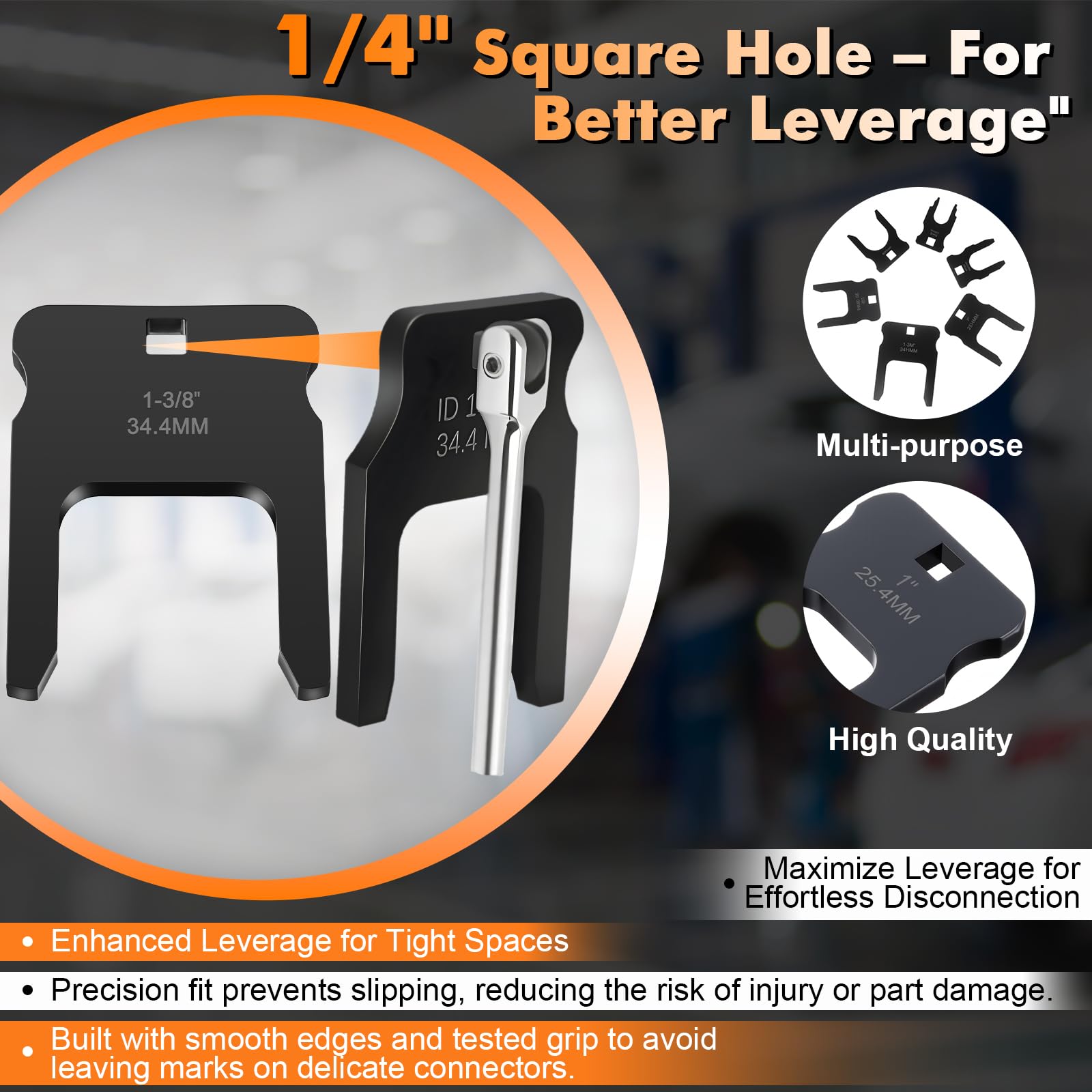 Feekoon DEF disconnect tool set with compact low-profile design for cramped spaces.