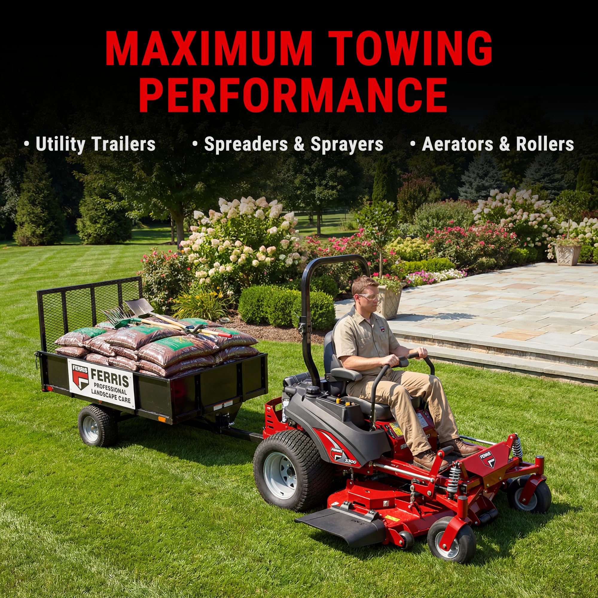 Generic Ferris Hitch for IS/ISX Mowers – 5/16-inch Stainless Steel with Mounting Hardware
