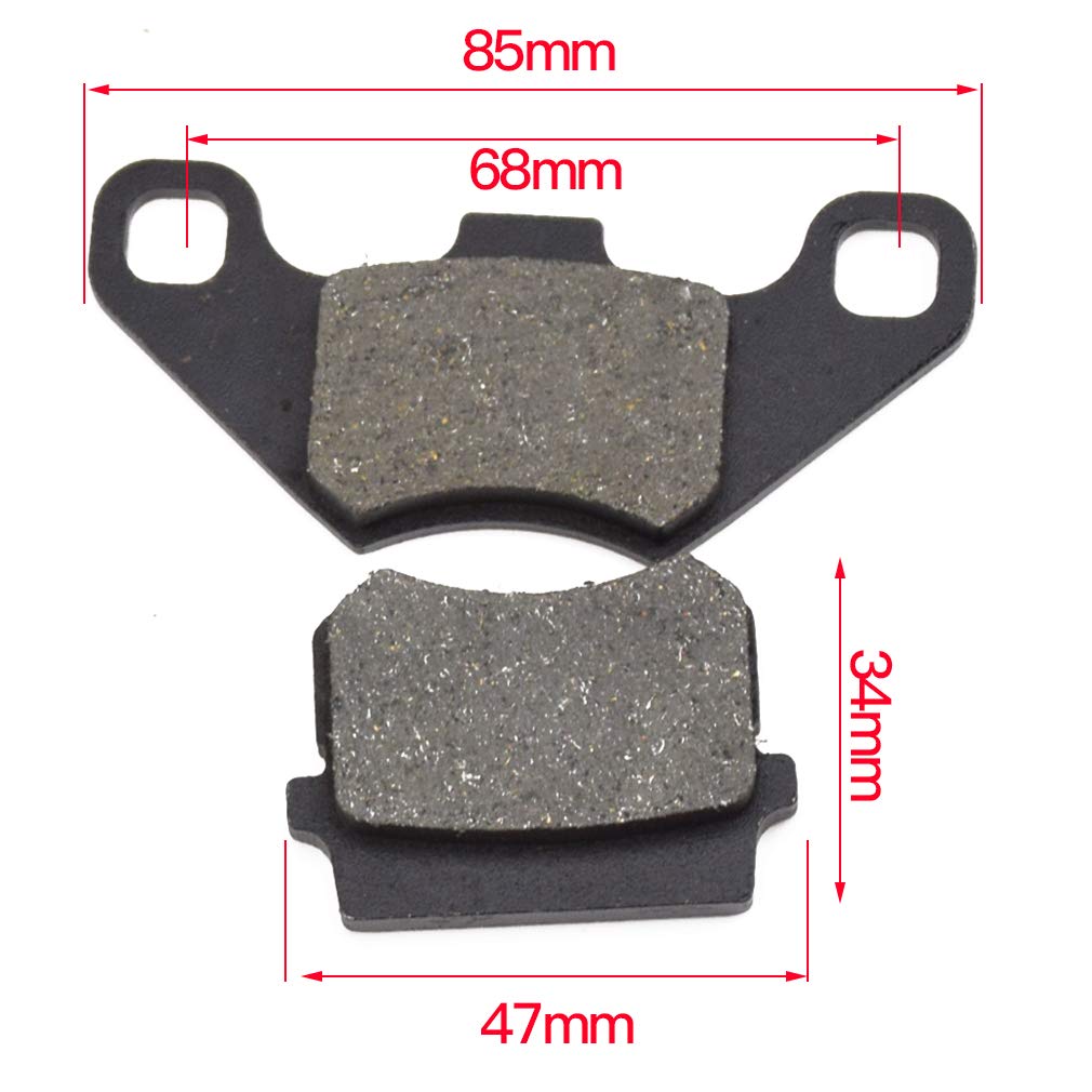 HIAORS Rear Brake Master Cylinder & Caliper Assembly for Tao Tao, Coolster ATVs