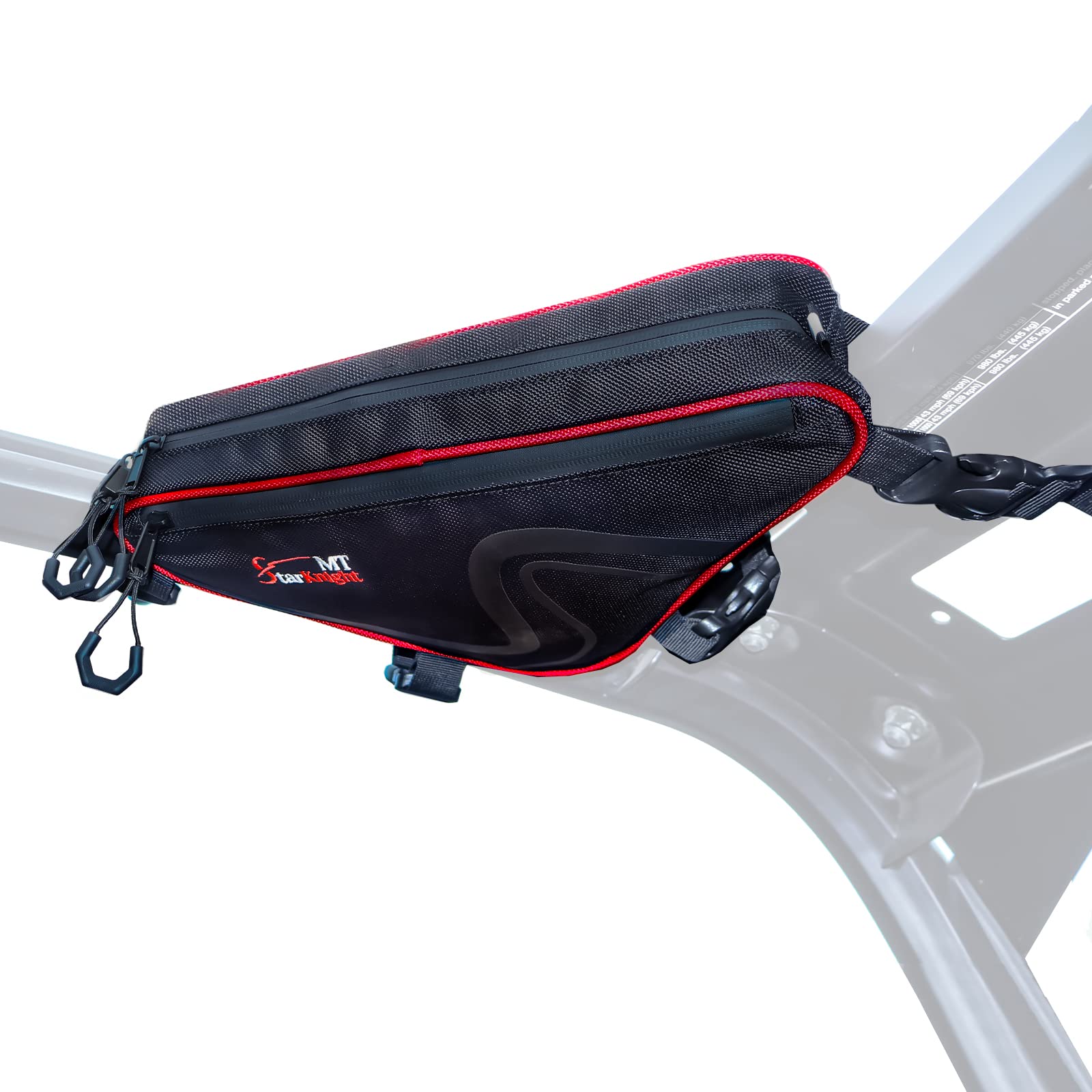 StarknightMT 2-Pack Roll Bar Bag — Universal Water-Resistant Triangle Storage for UTVs (1.75–2 in Roll Bars)