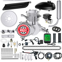 IMAYCC 80cc bike engine kit complete shown for easy installation and upgrade potential