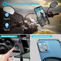 iMESTOU aluminum handlebar mount securely stabilizes devices on bumps