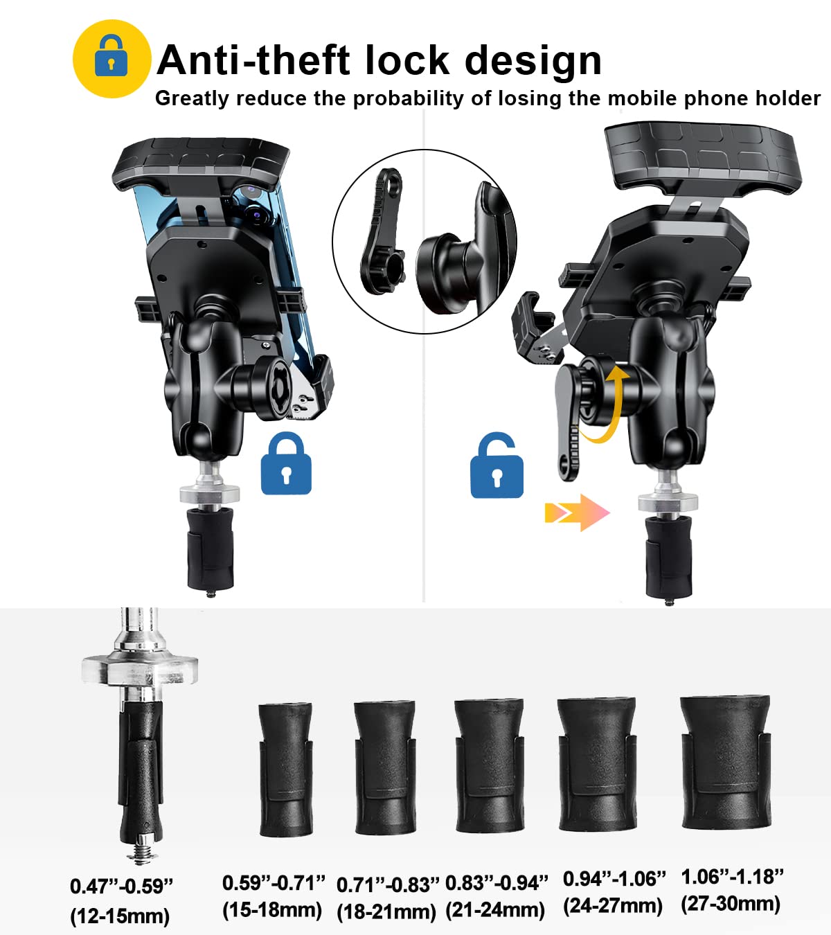 iMESTOU clamp and one-hand operation for quick adjustments