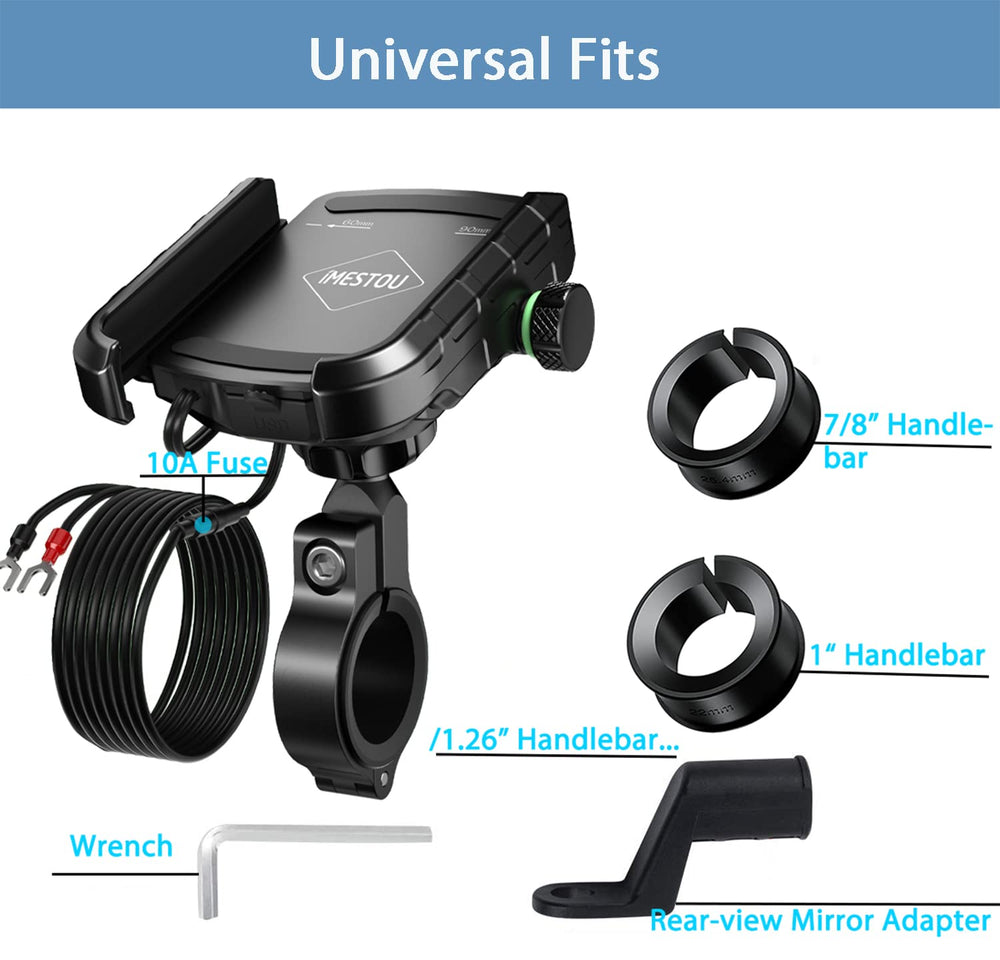 iMESTOU rear-view mirror adapter expands mounting options