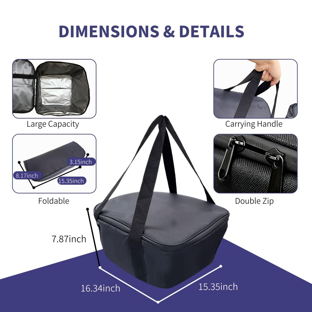 IMETAPLUS frunk cooler organizer insulated inner liner helps maintain item temperatures.