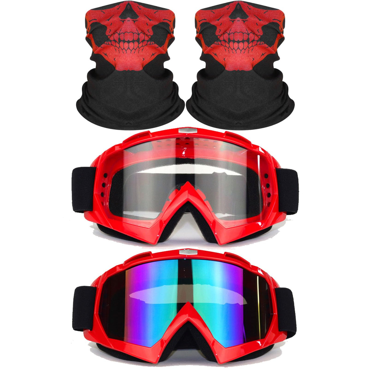 immoono goggles with colorful lenses for vibrant daytime riding and enhanced visibility.