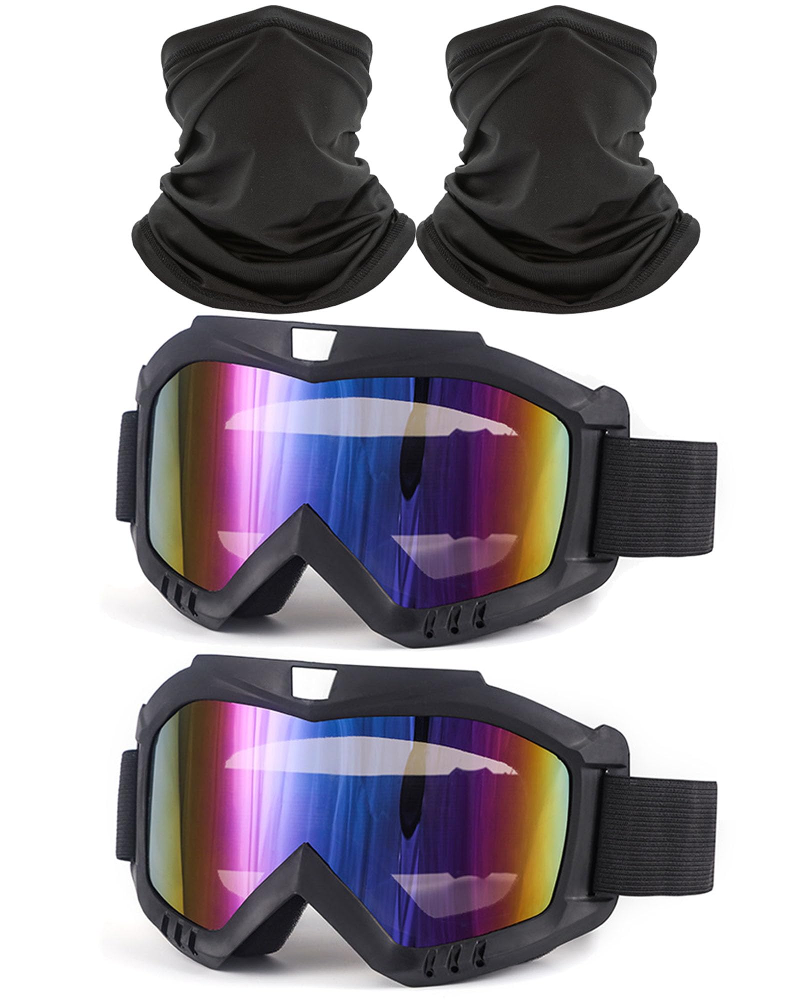 Immoono dirt bike goggles with black frame for wind protection during rides