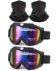 Immoono dirt bike goggles with black frame for wind protection during rides