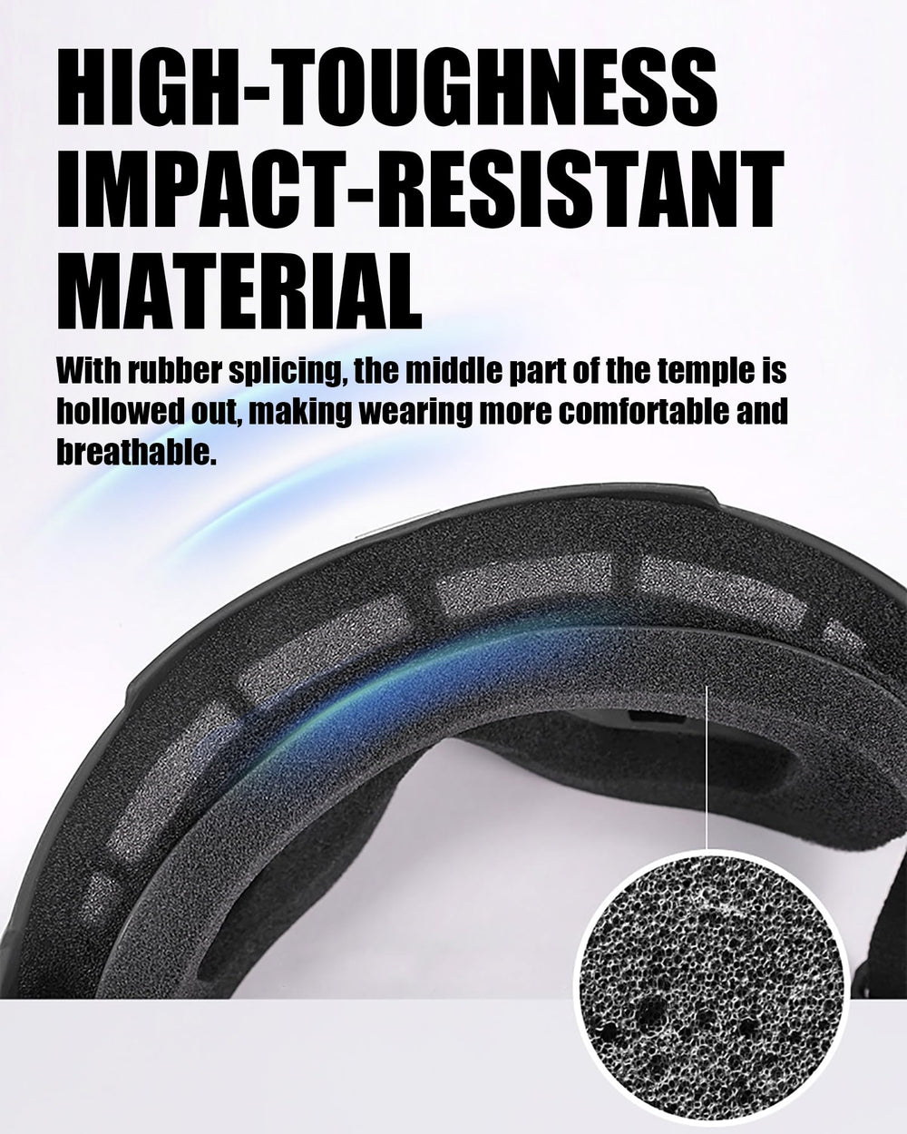 Immoono goggles with colorful lenses for enhanced visibility in variable light
