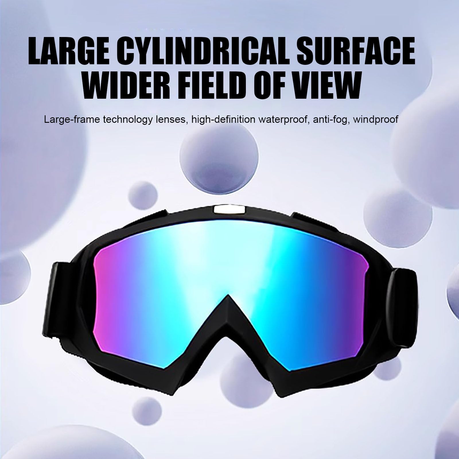 Immoono dirt bike goggles deliver windproof performance in dusty off-road conditions.