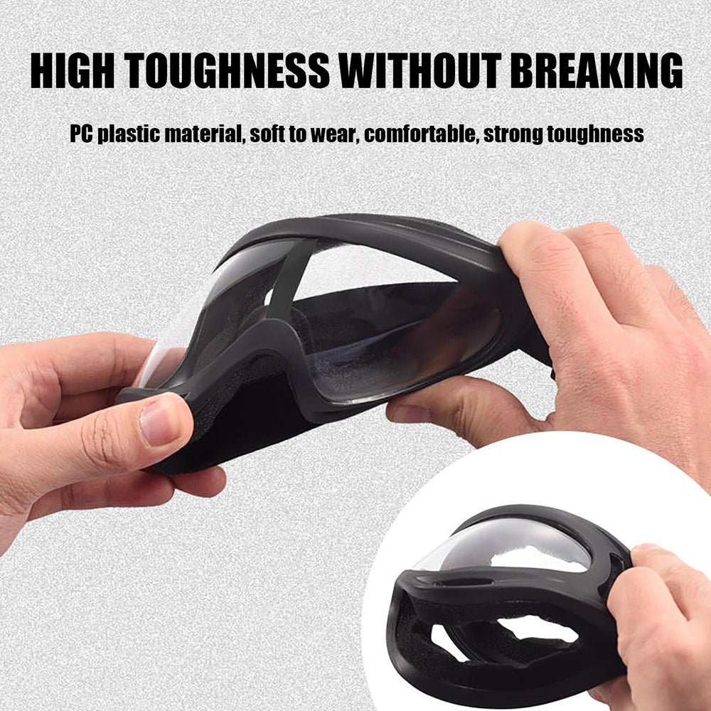 Immoono goggles elastic head strap for stable, adjustable fit.