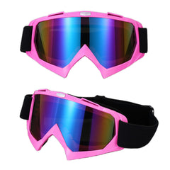 Immoono goggles with blue lenses enhance visibility on dirt trails