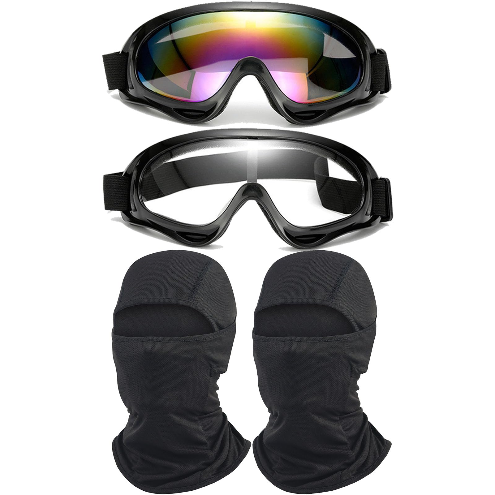 Immoono motorcycle goggles with clear lens for crisp visibility on every ride.
