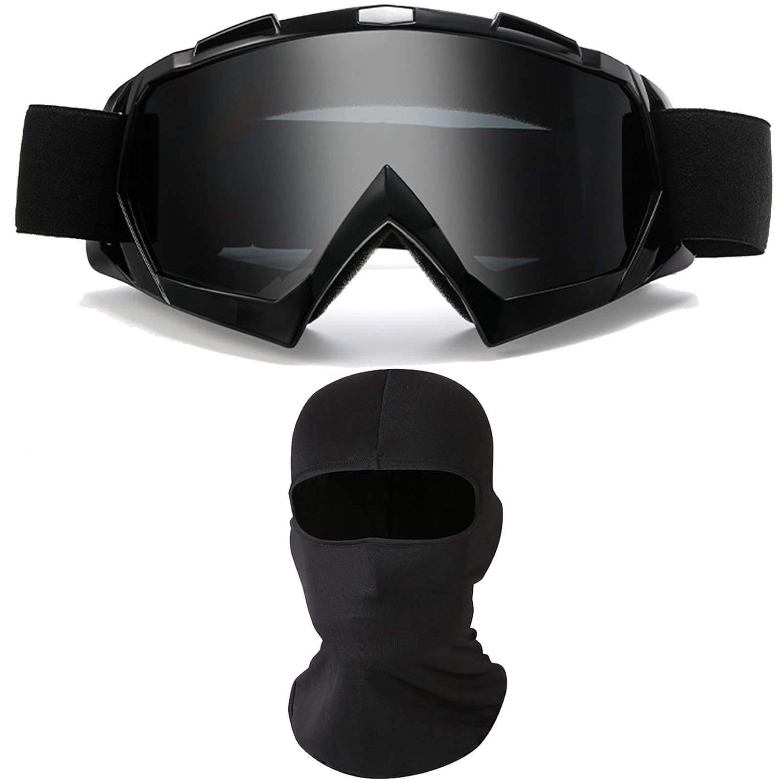 Immoono motorcycle goggles with face mask offering wind and dust protection during riding.