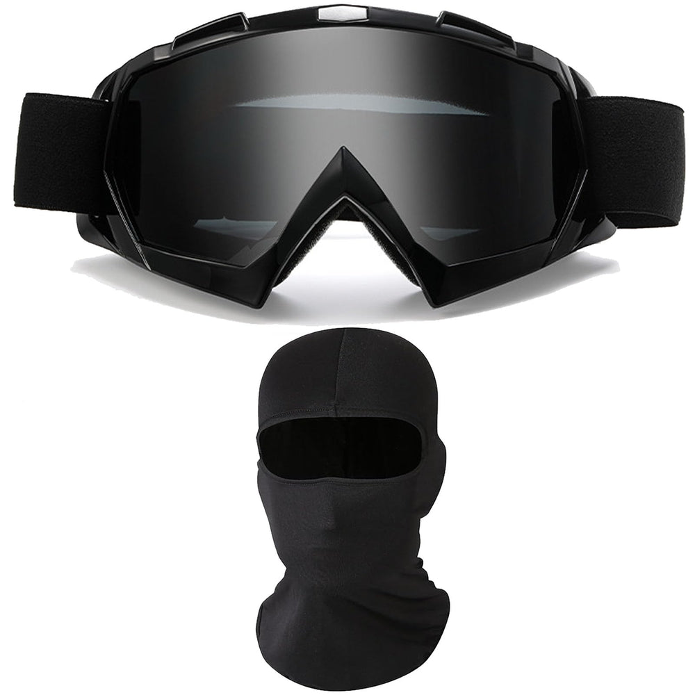 Immoono motorcycle goggles with face mask offering wind and dust protection during riding.