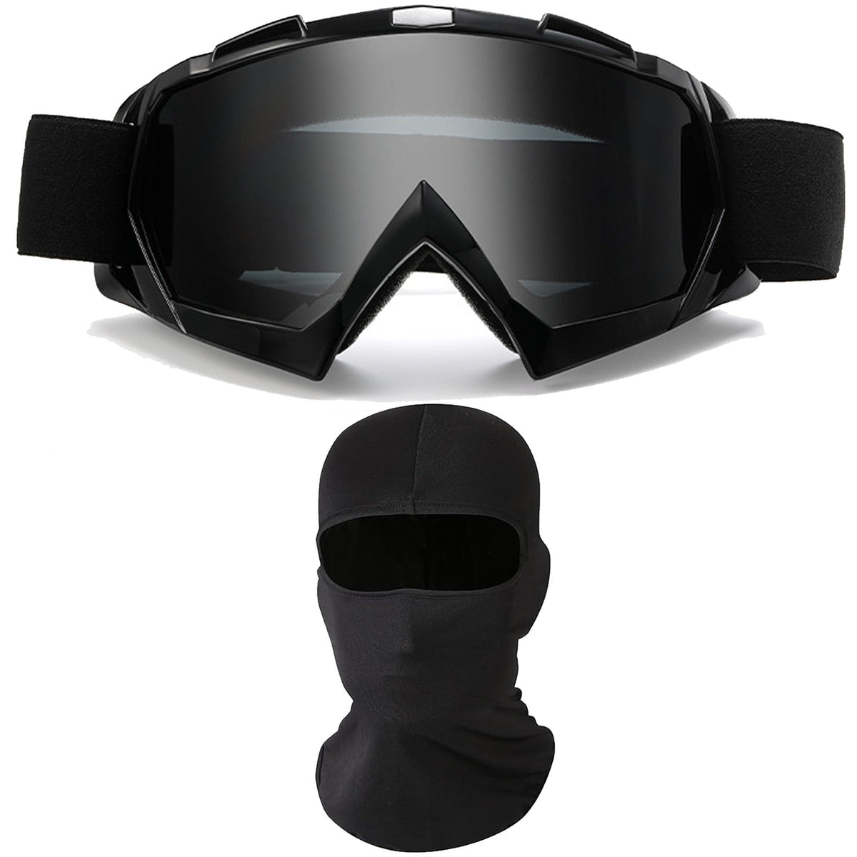 Immoono motorcycle goggles with face mask offering wind and dust protection during riding.