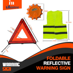 iMonse emergency kit stored in a durable carry bag in car