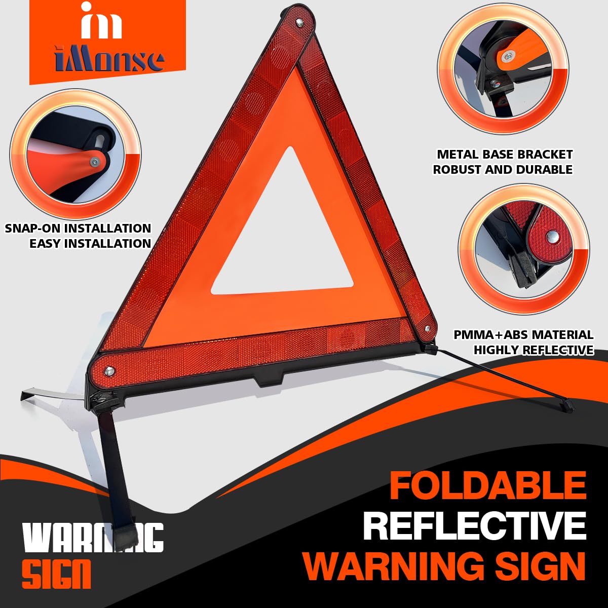 iMonse foldable high visibility vests for comfortable outdoor wear