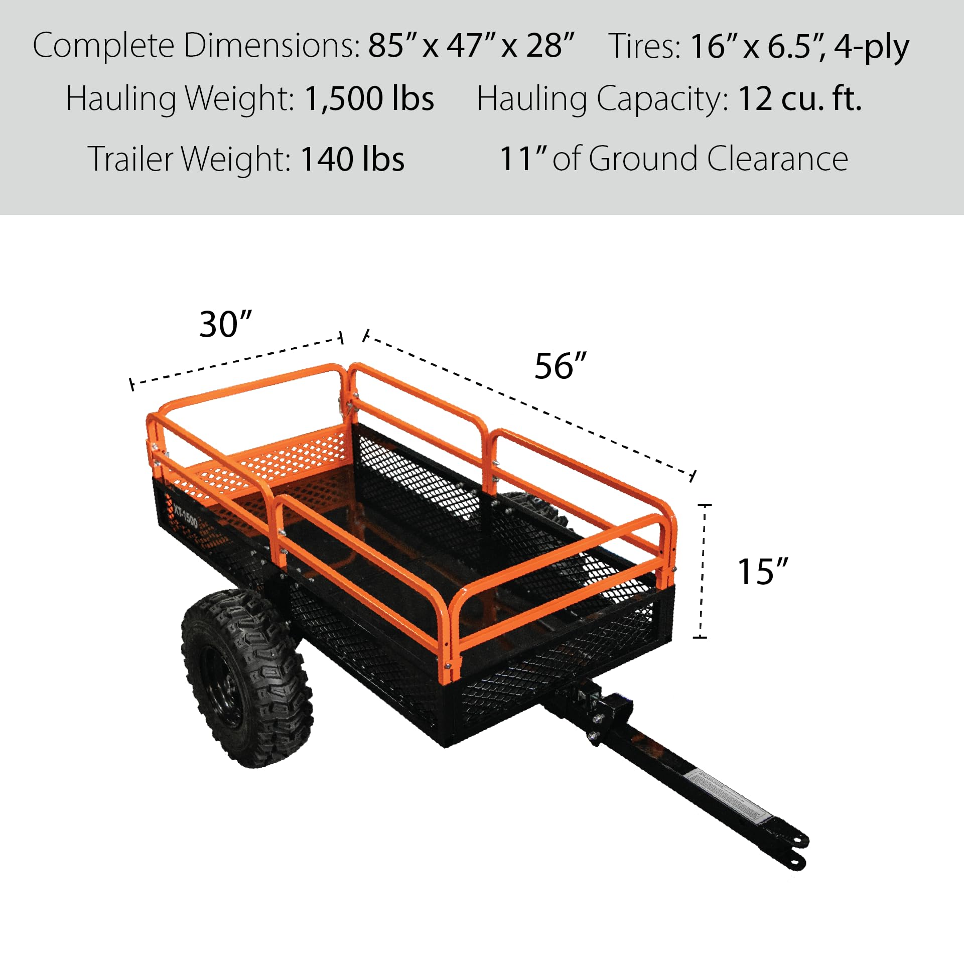 MotoAlliance Impact Implements versatile trailer for ATV, UTV, and compact tractors.