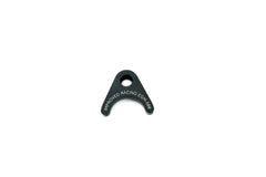 Improved Racing EGM-500 LS pickup brace, angle view, demonstrates balanced clamping around the flange.