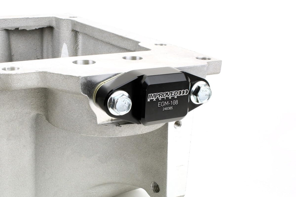 Improved Racing gasketed bypass cover supports a leak-free seal.