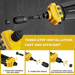 IMQUALI mandrels in 14 sizes for quick size changes.