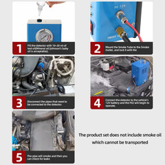 IMSTMTER smoke detector oil window shows safe oil level during tests.