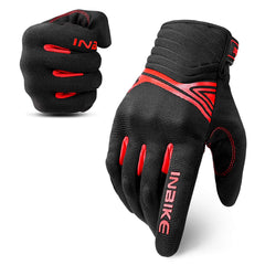 INBIKE breathable mesh gloves back view showing flexible riding fit.