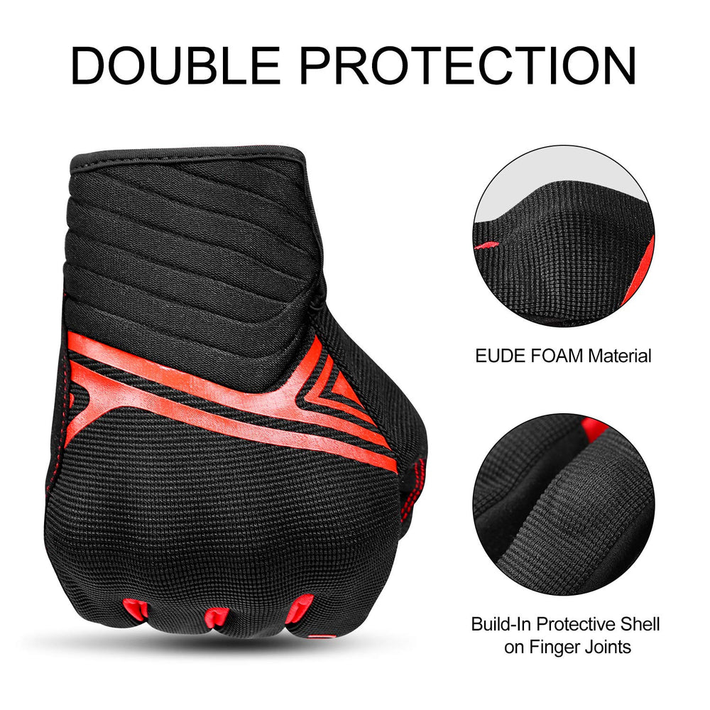 INBIKE breathable mesh gloves on road ready for driving and cycling.