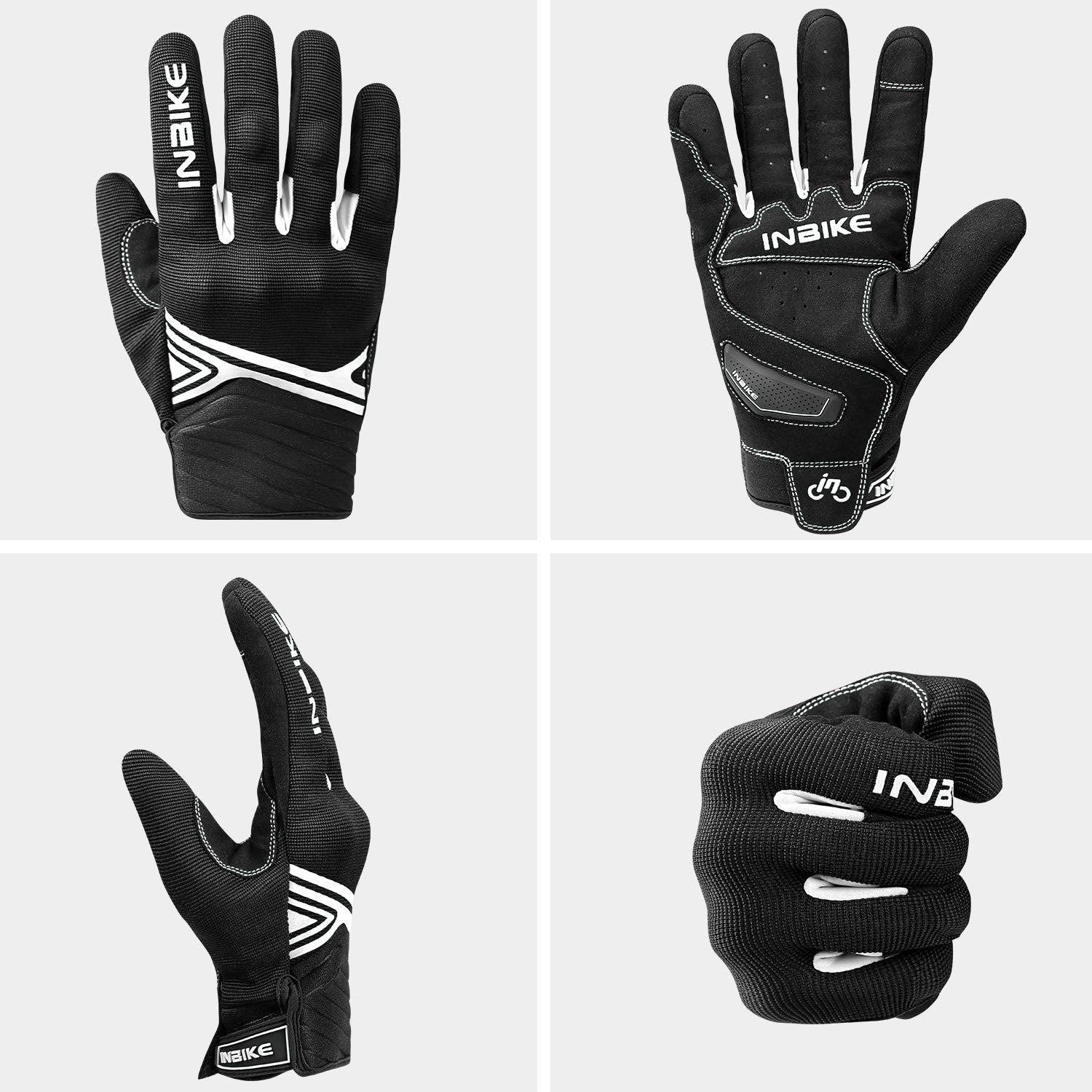 INBIKE wrist pull tab for easy on/off during stops.