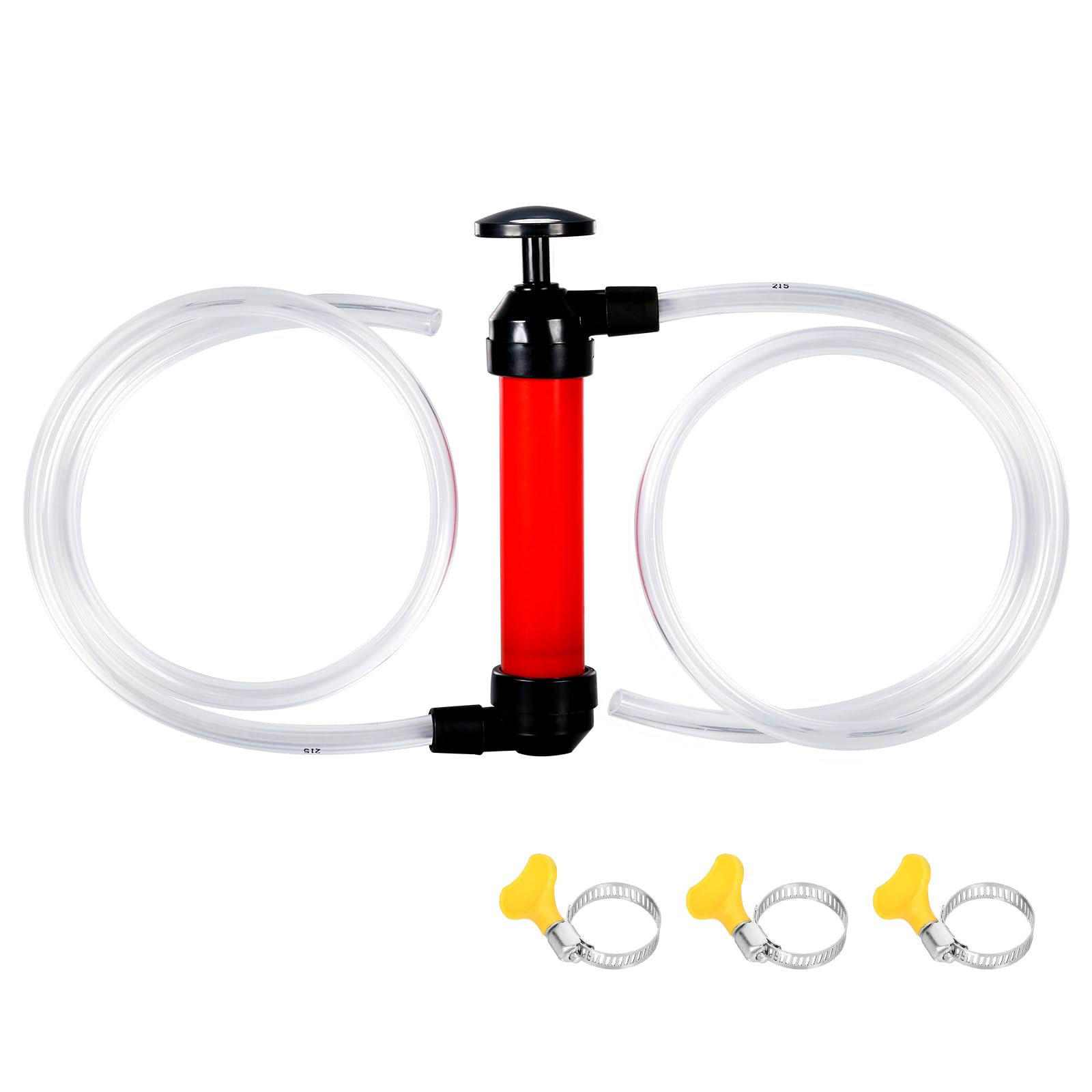 Iniscape multi-purpose liquid transfer pump with clear hoses for tool-free setup and fast transfers