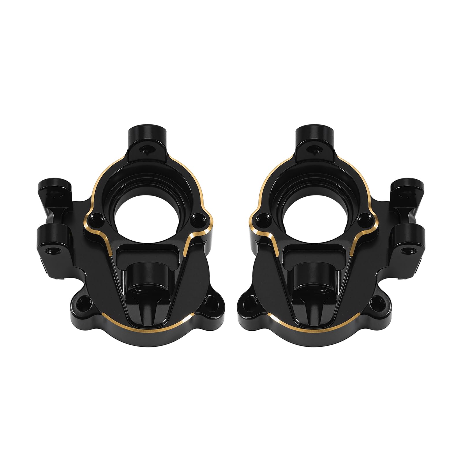 INJORA brass steering knuckles cap for 1/18, added weight improves stability.
