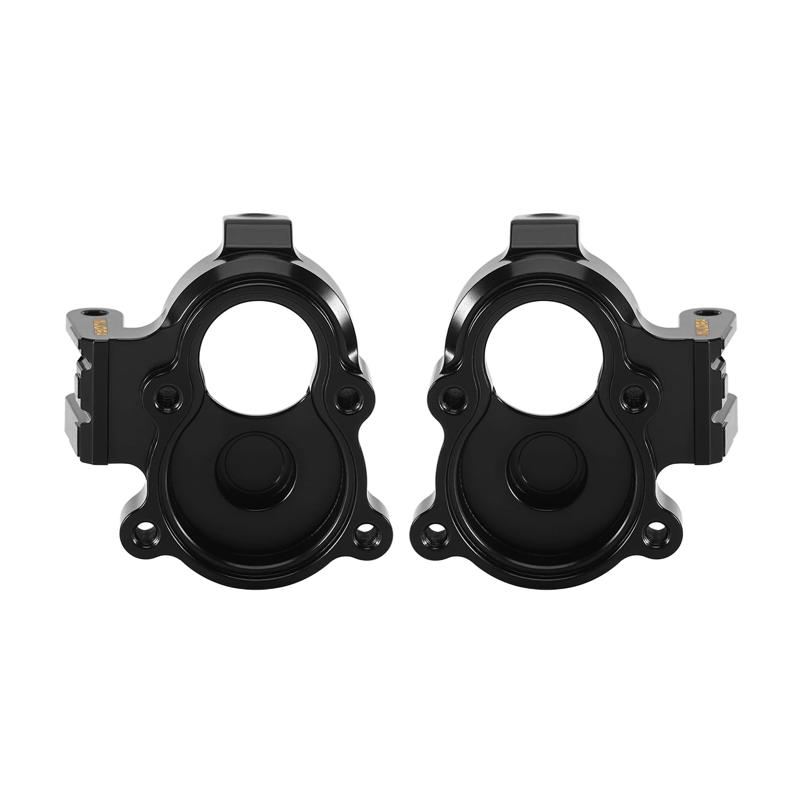INJORA brass steering knuckles cap set in premium brass finish for Redcat.