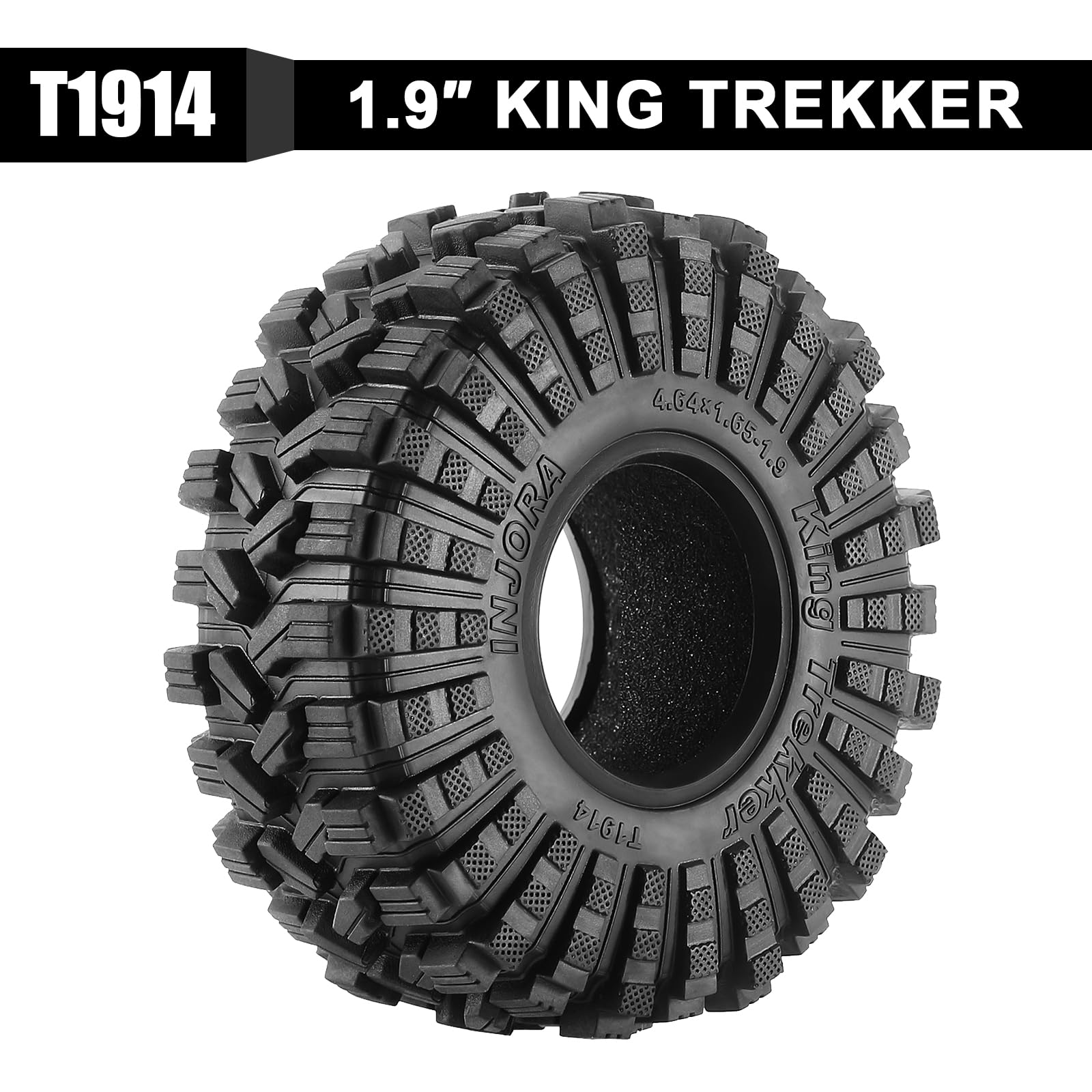 Tread sip pattern enhances traction across dirt, stones, and mud.