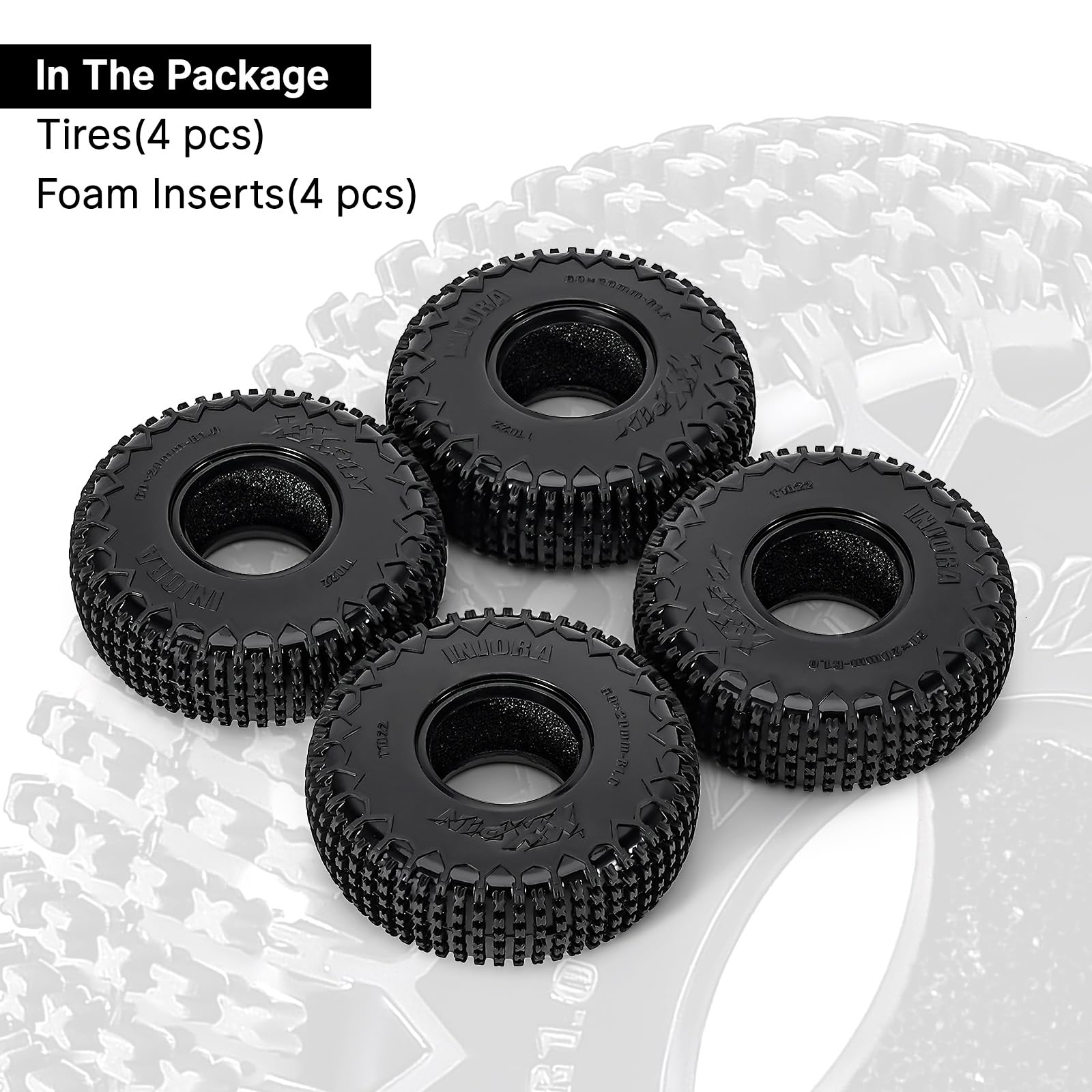 INJORA S5 pin tire test on obstacle course, reliable grip.