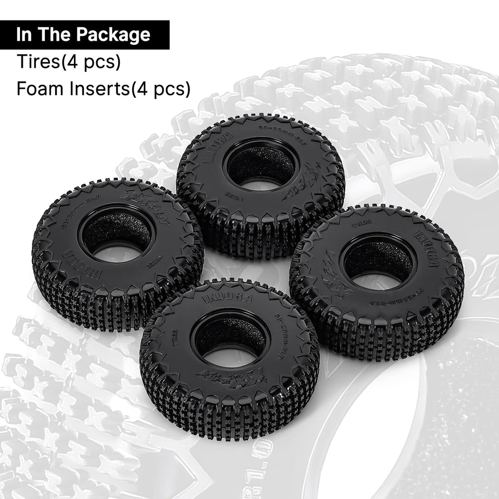 INJORA S5 pin tire test on obstacle course, reliable grip.