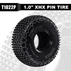 INJORA S5 60x20mm XHX pin tire tread detail, sticky performance.