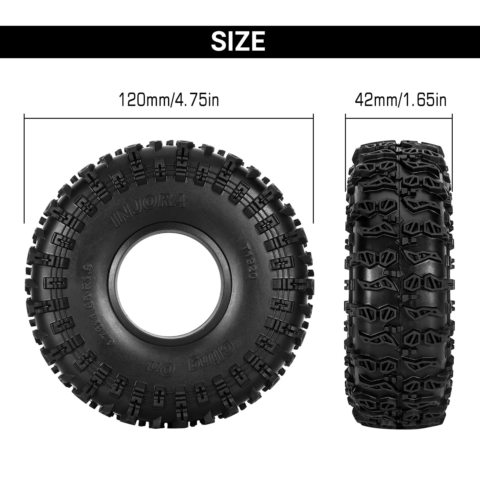INJORA S5 foam inserts included for immediate setup and stable shaping.