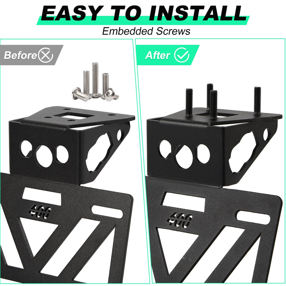 INKUDRI Ninja 500 SE Fender Eliminator bracket close-up welding quality