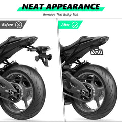 INKUDRI Ninja 650 back welds reduce vibration for smoother ride.