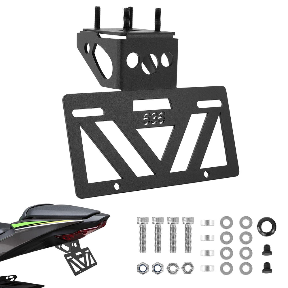INKUDRI Ninja ZX6R Fender Eliminator front view highlights a cleaner rear profile