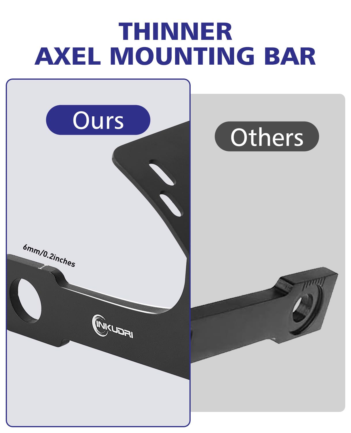 INKUDRI side-mount swing arm license plate bracket fits many bikes for cleaner rear profile.