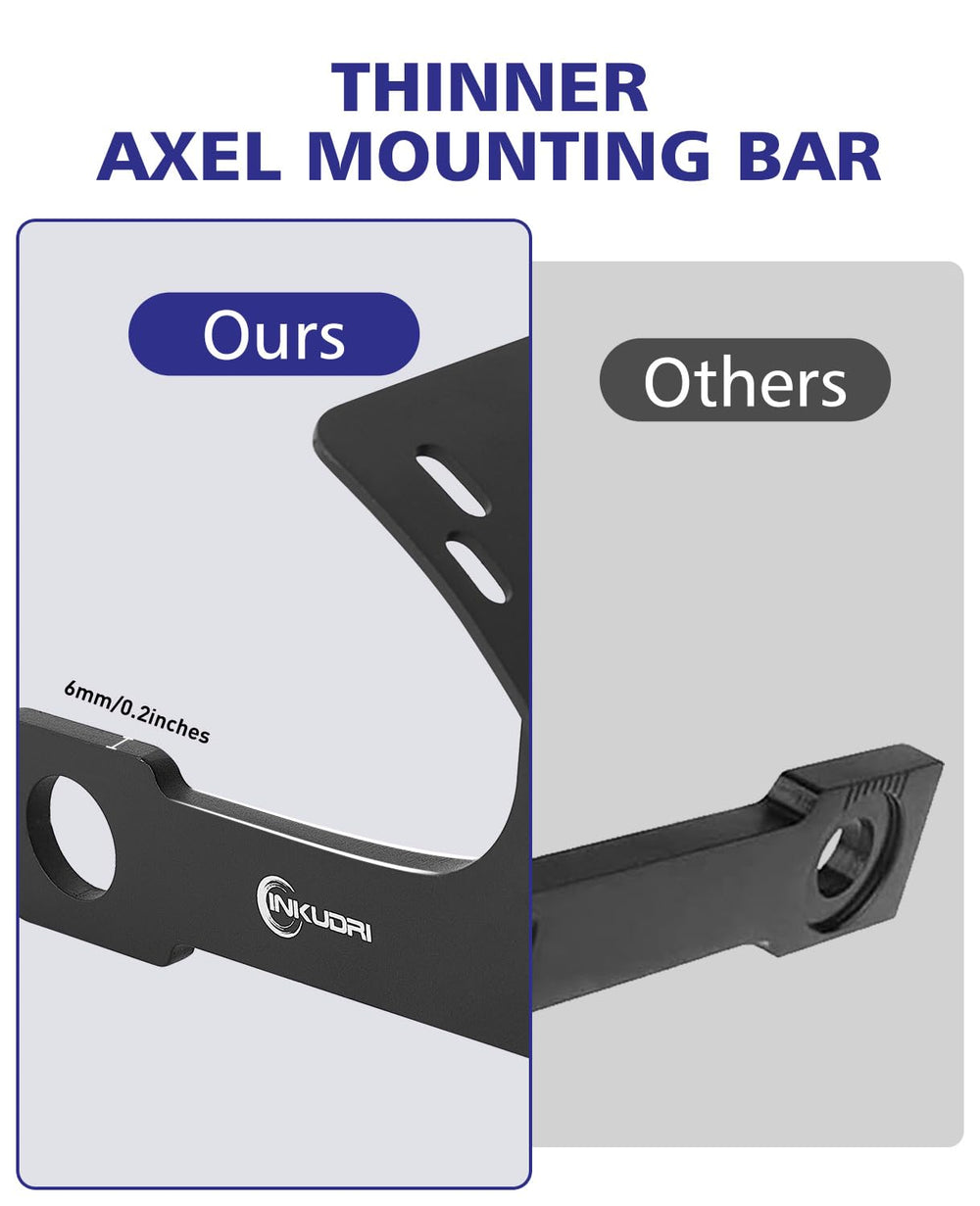 INKUDRI side-mount swing arm license plate bracket fits many bikes for cleaner rear profile.