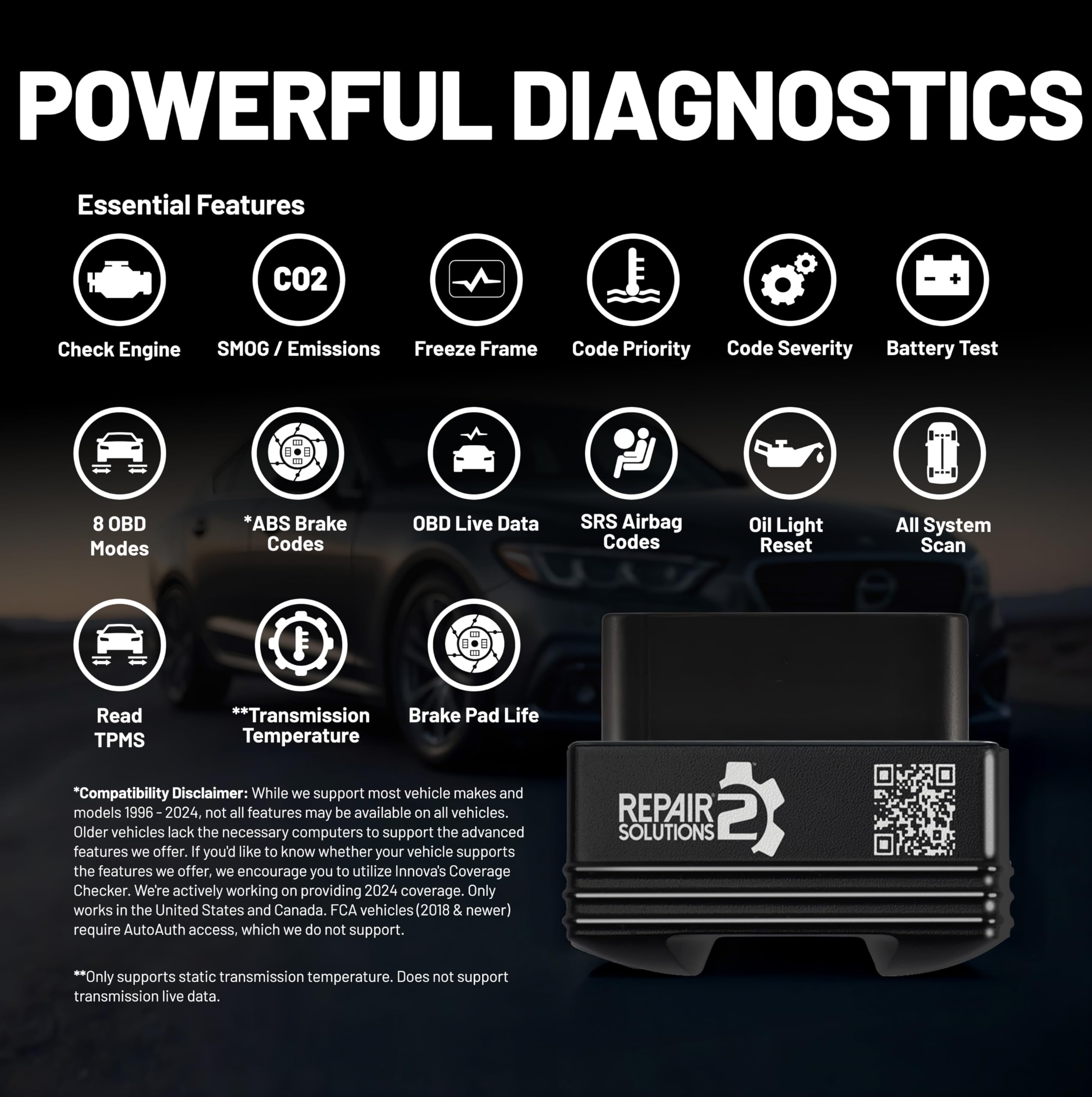 Innova 1000 compact glovebox design for easy storage.