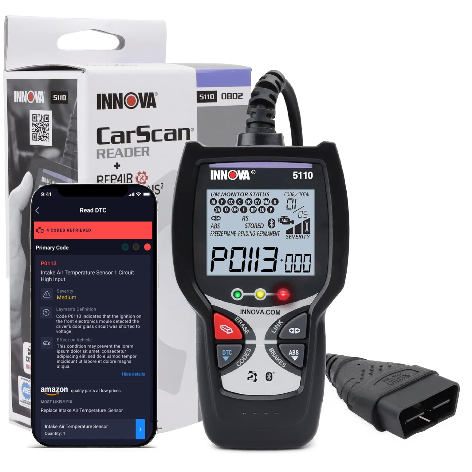Innova 5110 front panel view for easy navigation and quick diagnostics.